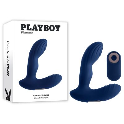 Playboy Pleasure Pleasure Pleaser Tapping Warming Prostate Massager Blue PB RS 2338 2 844477022338 Multiview