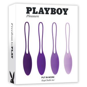 Playboy Pleasure Put in Work Kegel Balls Set 4 Pc Purple PB KB 2444 2 844477022444 Boxview