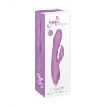 Playful Soft Cherish Soft Silicone Rechargeable Rabbit Vibrator Purple OD-8379RV 6925301805618
