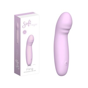 Playful Soft Fling Soft Silicone G Spot Vibrator Purple MVG1393PUR 6975674680022 Multiview