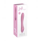 Playful Soft Seduce Straight Shaft Rechargeable Silicone Vibrator Pink OD-6390GS-PK 6925301805625