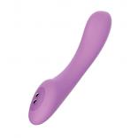 Playful Soft Seduce Straight Shaft Rechargeable Silicone Vibrator Purple OD-6390GS 6925301805632