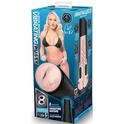 Pornstar Signature Series Rechargeable Vibrating Stroker Alexis Monroe PSS 020 4890808216927 Boxview