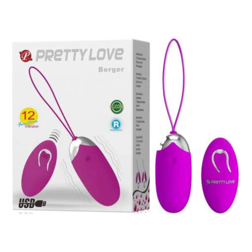 Pretty Love Berger Wireless Egg Vibrator Purple BI 014362W 6959532315950 Multiview