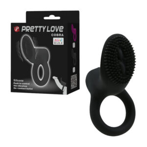 Pretty Love Cobra Vibrating Cock Ring Black BI 210147 6959532318227 Multiview