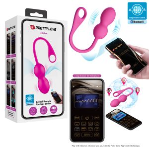 Pretty Love Elvira Smartphone App Controlled Vibrating Bluetooth Kegel Balls Pink BI 210212HP1 6959532332315 Multiview