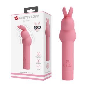 Pretty Love Gerardo Rabbit Ears Clitoral VIbrator Light Pink BI 300008 6959532327892 Multiview