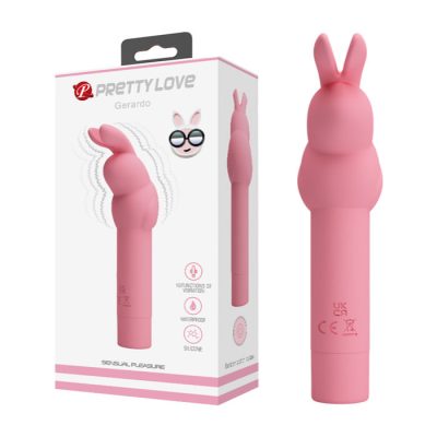 Pretty Love Gerardo Rabbit Ears Clitoral VIbrator Light Pink BI 300008 6959532327892 Multiview