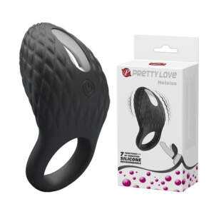 Pretty Love Heloise Rechargeable Vibrating Cock Ring Black BI 210192 6959532322057 Multiview