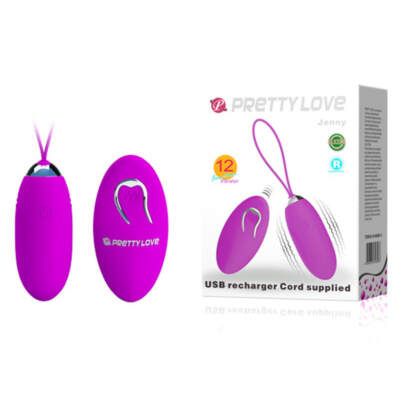 Pretty Love Jenny Rechargeable Wireless Egg Vibrator Purple BI 014362W 9 6959532318586 Multiview