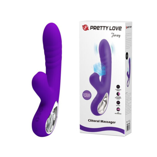 Pretty Love Jersey Air Pressure Rabbit Vibrator Purple BI 014833 6959532333374 Multiview