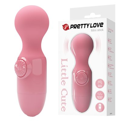 Pretty Love Little Cutie Mini Massage Wand Vibrator Pink BI 014998 6959532334272 Multiview