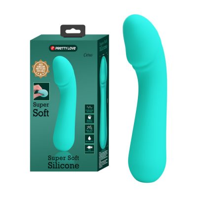 Pretty Love Super Soft Silicone Cetus Smoothed Penis Vibrator Sea Foam Green BI 014723 4 6959532335002 Multiview