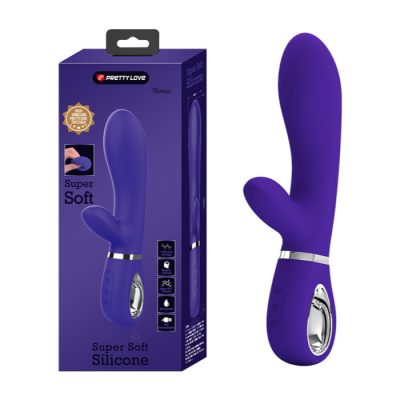 Pretty Love Super Soft Silicone Thomas Rabbit Vibrator Purple BI 014621 3 6959532334784 Multiview