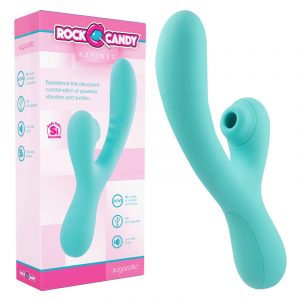 Rock Candy Toys Sugarotic Air Suction Rabbit Vibrator Teal RC RFSR 101 850006647880 Multiview