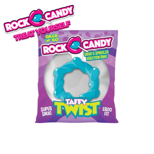 Rock Candy Toys Taffy Twist Cock Ring Blue RC TWS 101 B 850006647750 Detail