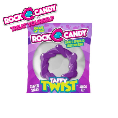 Rock Candy Toys Taffy Twist Cock Ring Purple RC TWS 101 PU 850006647774 Detail