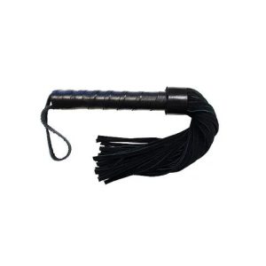 Rouge Suede Leather Flogger Leather Handle Black RSF1167 5060404819016 Detail