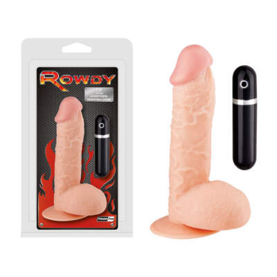 Rowdy 7 point 5 inch Vibrating Dong Light Flesh FPBE068A00 051 4892503142198 Multiview