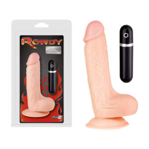 Rowdy 7 point 5 inch Vibrating Dong Light Flesh FPBE221A00 051 4892503142099 Multiview
