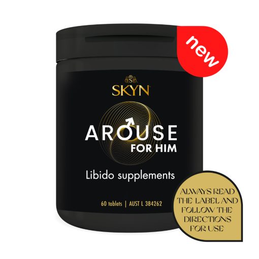 SKYN Arouse for Him Libido Enhancement 60 Tablets 9352417005590 Boxview