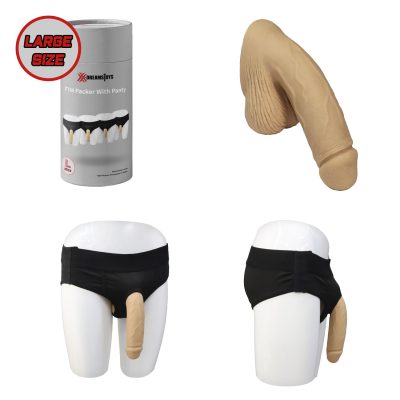 ST Rubber XX Dreamstoys Silicone FTM Packer With Panty Large Light Flesh ST256482 4041937564827 Multiview