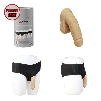 ST Rubber XX Dreamstoys Silicone FTM Packer With Panty Medium Light Flesh ST256481 4041937564810 Multiview
