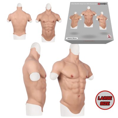 ST Rubber XX Dreamstoys Silicone Male Muscle Body Form Large Light Flesh ST256472 4041937564728 Multiview