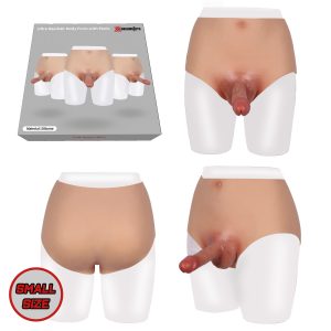 ST Rubber XX Dreamstoys Silicone Realistic Body Form with Penis Small Light Flesh ST256453 4041937564537 Multiview