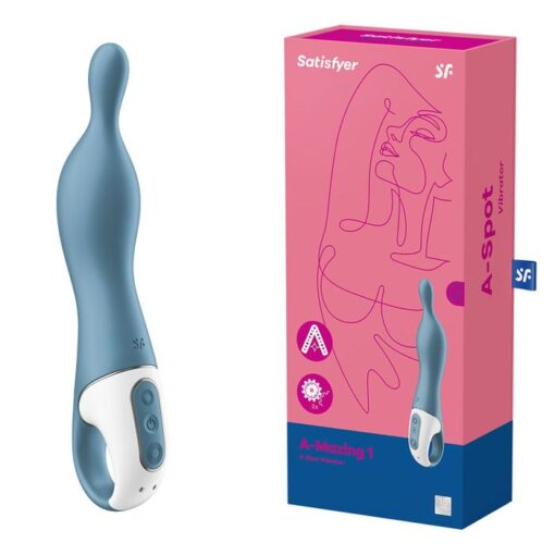 Satisfyer A Mazing 1 Dual Motor A Spot Vibrator Blue 4018317 4061504018317 Multiview