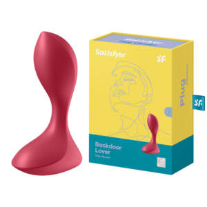 Satisfyer Backdoor Lover Rechargeable Vibrating Anal Plug Red 4004174 4061504004174 Multiview