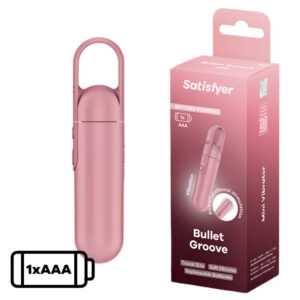 Satisfyer Bullet Groove Battery Powered Bullet Vibrator Pink 4061504083698 Multiview
