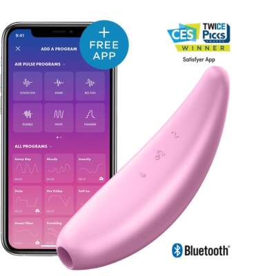 Satisfyer Curvy 3 Plus App Enabled Vibrating Air Pulse Stimulator Pink 4061504001890 App Detail