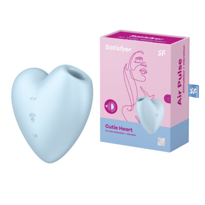 Satisfyer Cutie Heart Air Pulse Stimulator plus Vibration Blue 4037271 4061504037271 Multiview
