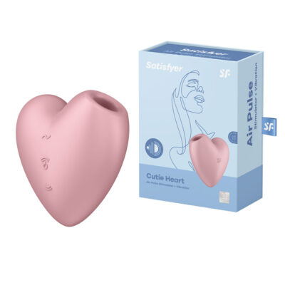 Satisfyer Cutie Heart Air Pulse Stimulator plus Vibration Pink 4037264 4061504037264 Multiview