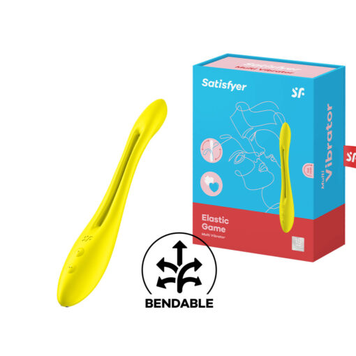 Satisfyer Elastic Game Couples Multi Function Vibrator Yellow SATEGYLW 4061504007656 Multiview