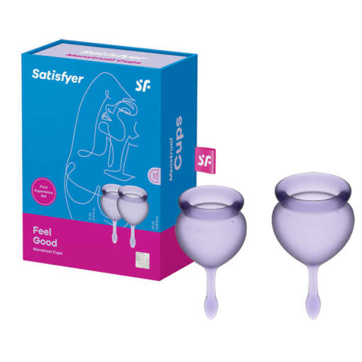 Satisfyer Feel Good Menstrual Cup 2 Pack Purple SAT MC FG PUR 4061504002101 Multiview