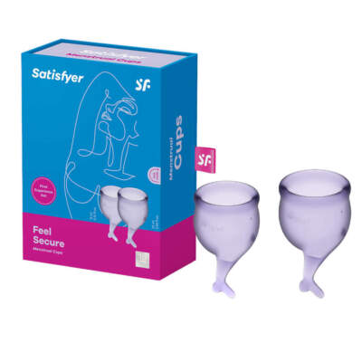 Satisfyer Feel Secure Menstrual Cup 2 Pack Purple SAT MC FS PUR 4061504002248 Multiview