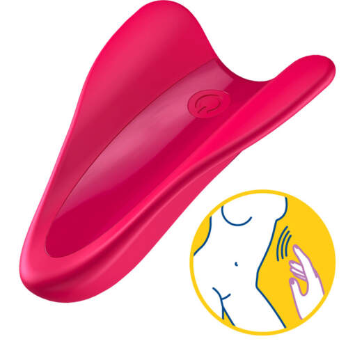 Satisfyer High Fly Finger Lay on Vibrator Red SATHFRED 4061504004129 Detail