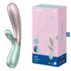 Satisfyer Hot Lover App Enabled Heating Rabbit Vibrator Green Pink 4002507 4061504002507 Multiview