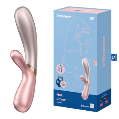 Satisfyer Hot Lover App Enabled Heating Rabbit Vibrator Pink 4002538 4061504002538 Multiview