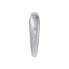 Satisfyer Luxury High Fashion Air Pulse Clitoral Stimulator with Vibration Silver Aluminium SAT LUX HF 4049369016549 Front Detail