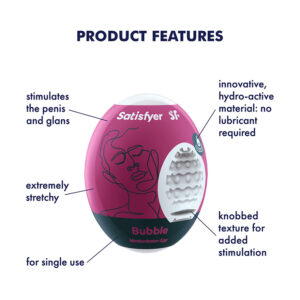 Satisfyer Masturbator Sleeve Egg Bubble 4061504010014 Info Detail