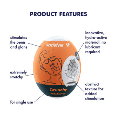 Satisfyer Masturbator Sleeve Egg Crunchy 4049369043408 Info Detail