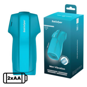 Satisfyer Men Vibration Vibrating Glans Masturbator Blue 4061504084091 Multiview