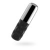 Satisfyer Mini Sparkling Darling Rechargeable Mini Vibrator Black Chrome 4061504001180 Angle Detail