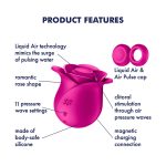 Satisfyer Modern Blossom Rose shaped Air Pulse Clitoral Stimulator Pink 4065861 4061504065861 Info Detail