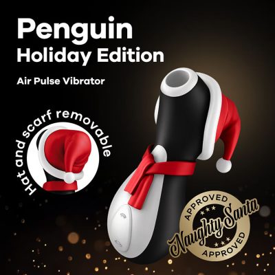 Satisfyer Penguin Air Pulse Clitoral Stimulator Holiday Edition Xmas Edition SATPENGXMAS 4061504059945 Promo Detail