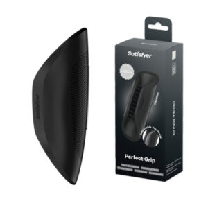 Satisfyer Perfect Grip Vibrating Open Stroker Masturbator Black 4061504068640 Multiview