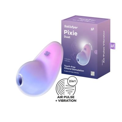 Satisfyer Pixie Dust Air Pulse Vibrator Ombre Fade Pink Lilac 049731 4061504049731 Multiview
